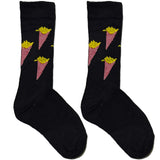 Black French Fries Short Crew Socks