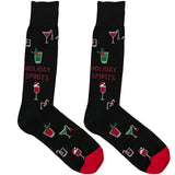 Black Holiday Spirit Drink Socks