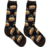 Black Hot Pie Short Crew Socks