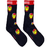 Black Iron Man Short Crew Socks
