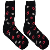 Black Kisses Short Crew Socks