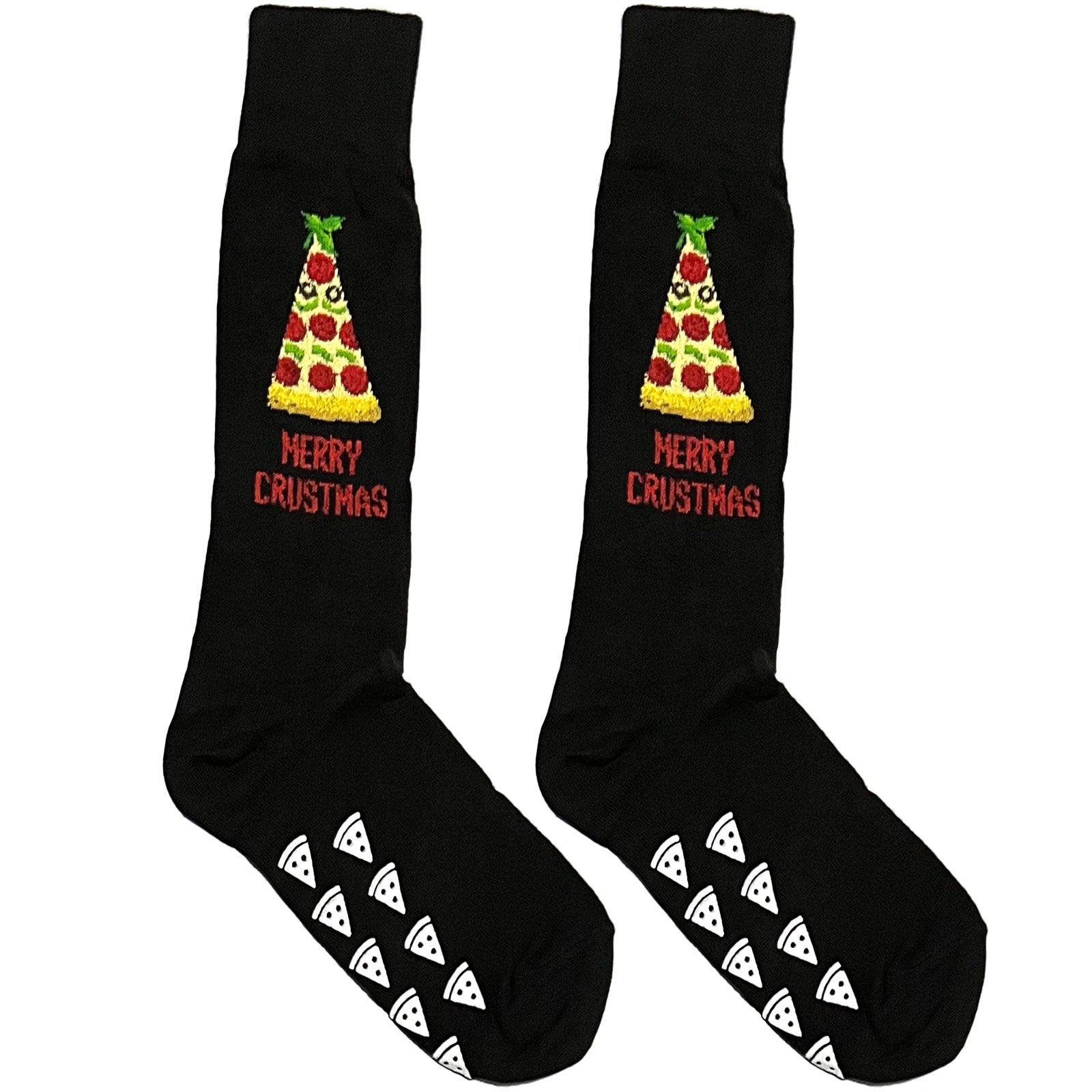 Black Merry Crustmas Anti Slip Socks