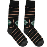 Black Middle Diamond Socks