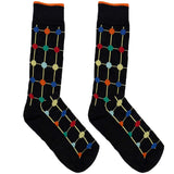 Black Multicolor Balls Socks