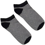 Black Narrow Stripes Ankle Socks