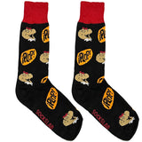 Black Plop Head Short Crew Socks