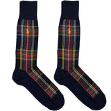 Black RL Polo Chequered Socks