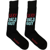 Black Sexy Bald Guy Socks