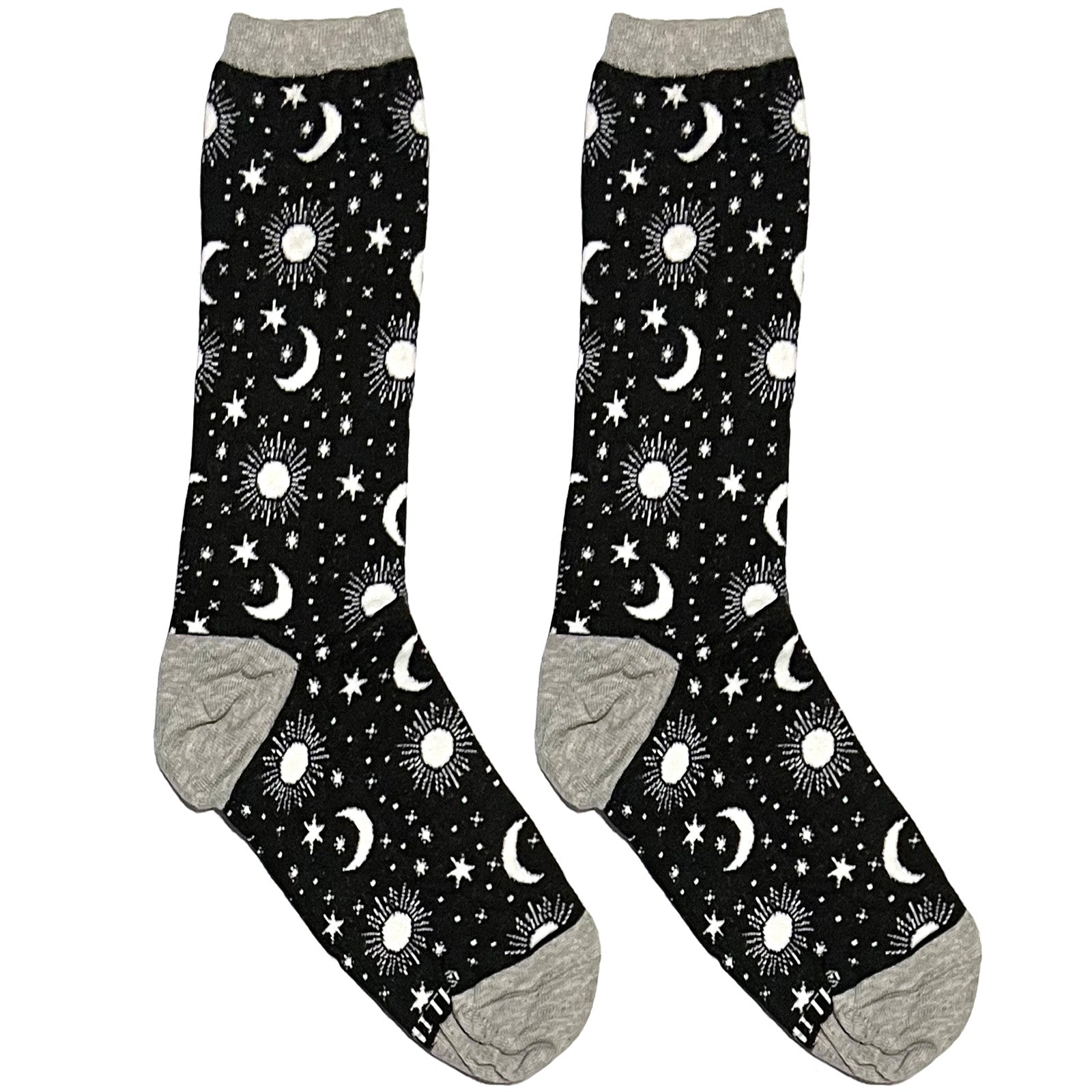 Black Solar System Short Crew Socks