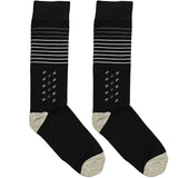 Black Squares And Stripes Socks