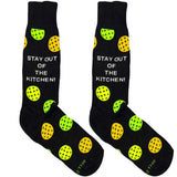 Black Stay Out Of Kitchen Socks