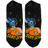 Black Stitch Ride Ankle Socks