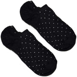 Black Tiny Polka Ankle Socks