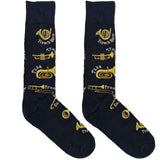 Black Trumpet Sound Socks
