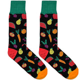 Black Vegetables Socks