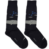 Black Whale Fish Socks