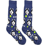 Blue Alsatian Ball Dog Socks