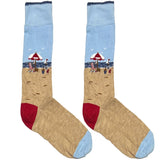 Blue And Brown Beach Socks