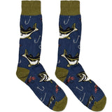 Blue And Brown Fish Socks
