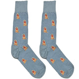 Blue And Brown Puppy Socks