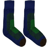 Blue And Green Abstract Short Crew Socks