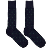 Blue And Green Leaf Socks