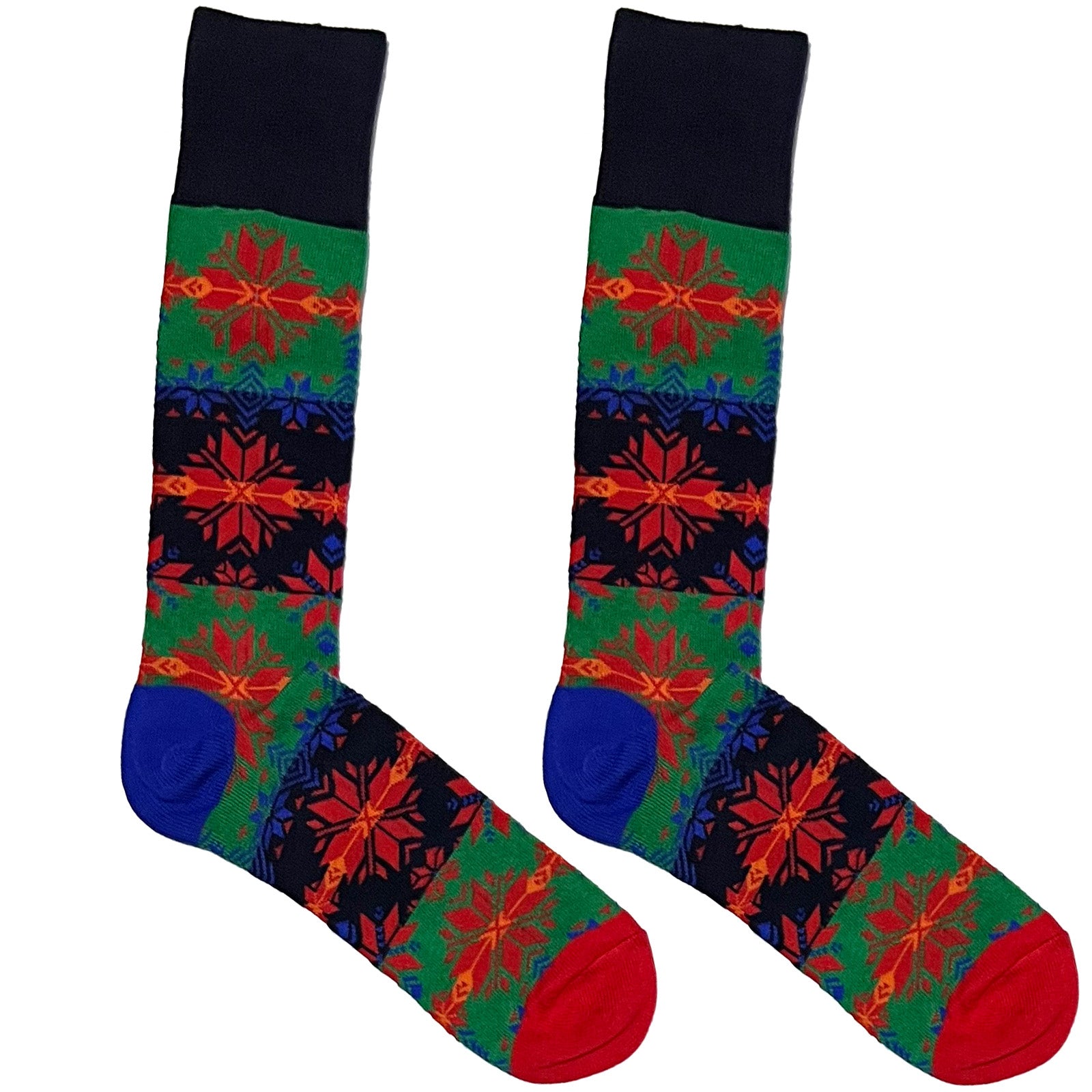 Blue And Green Pattern Socks – themensden.pk