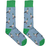 Blue And Green Pigeon Socks