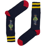 Blue And Green RL Teddy Socks