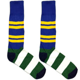 Blue And Green Stripes Socks