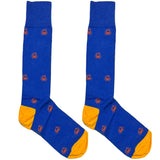Blue And Orange Crab Socks