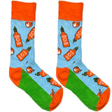 Blue And Orange Sauce Short Crew Socks