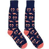Blue And Pink Shrims Socks