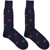 Blue And Red Apple Socks