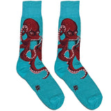 Blue And Red Octupus Socks