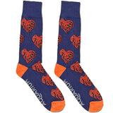 Blue And Red Octupus Socks