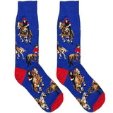 Blue And Red Rodeo Socks