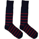 Blue And Red Stripe Socks