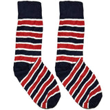 Blue And Red Stripes Short Crew Socks