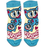 Blue And White Angels Ankle Socks