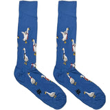 Blue And White Ducks Socks