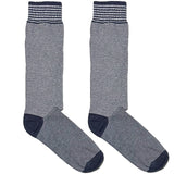 Blue And White Narrow Stripes Socks