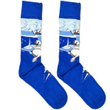 Blue And White Sea Lion Socks