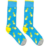 Blue And Yellow Pine Apple Socks