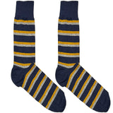 Blue And Yellow Stripes Socks