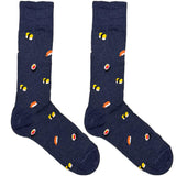 Blue And Yellow Sushi Socks