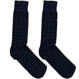 Blue And Yellow Tiny Polka Socks
