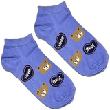 Blue Bear Love Ankle Socks