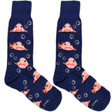 Blue Blob Fish Socks