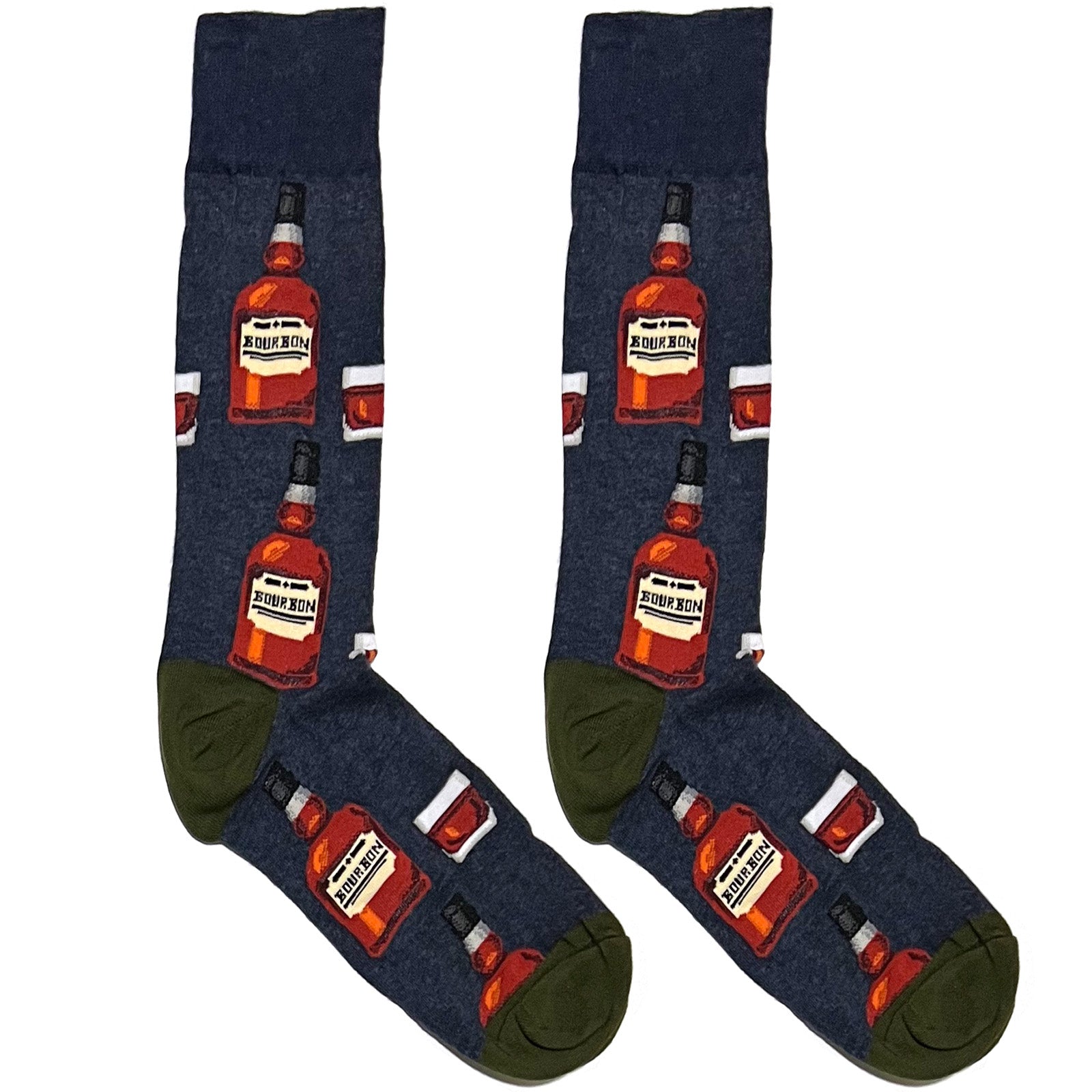 Blue Bourbon Whiskey Socks